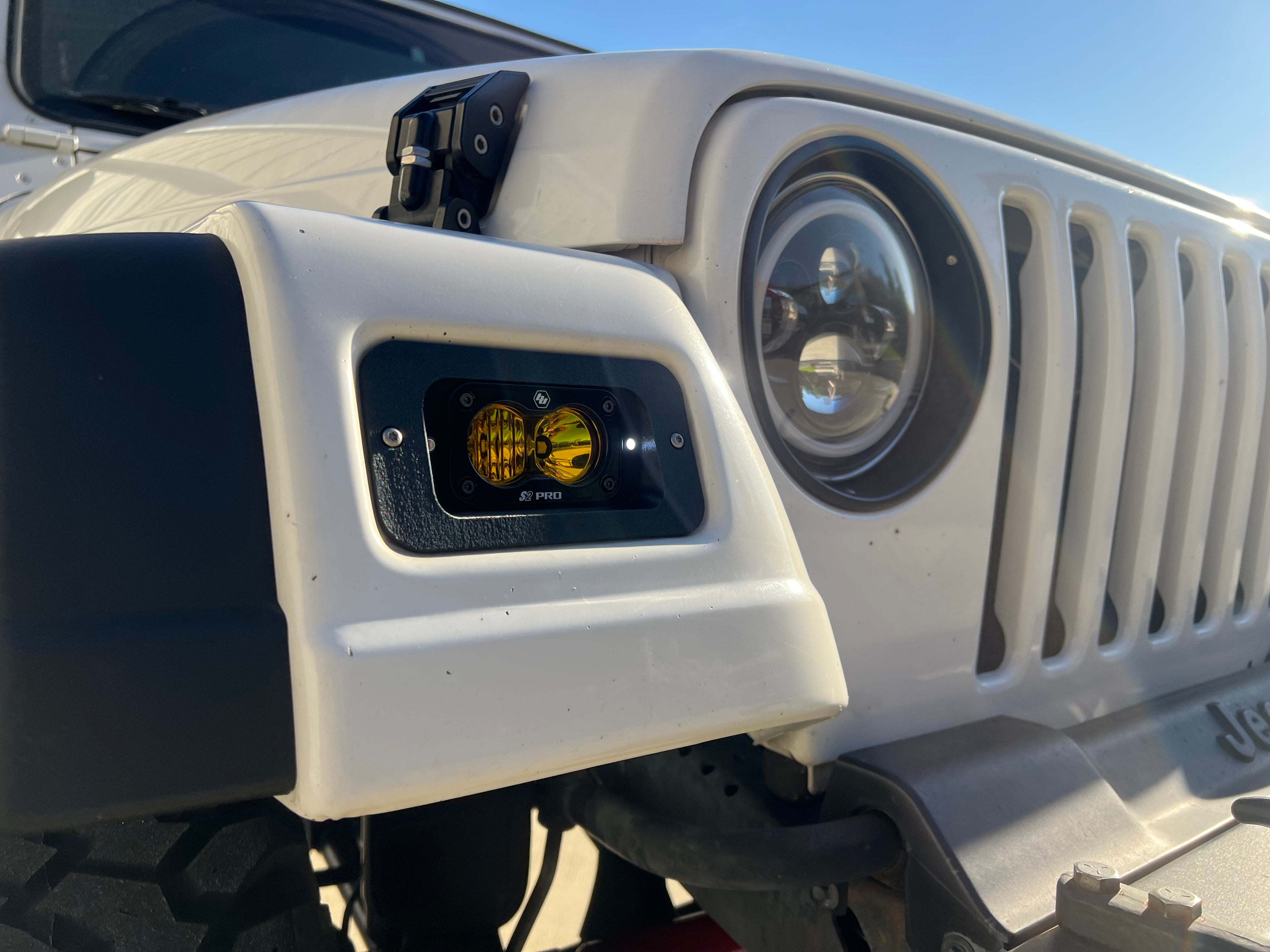 Jeep Wrangler TJ & Unlimited Turn Signal/Parking Light Bracket Set with LED Lights & Harness
