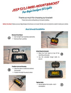 Jeep Wrangler TJ & Unlimited Turn Signal/Parking Light Bracket Set with LED Lights & Harness