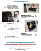 Jeep Wrangler TJ & Unlimited Turn Signal/Parking Light Bracket Set with LED Lights & Harness